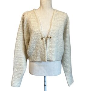 Wild Fable Cream Cardigan Sweater